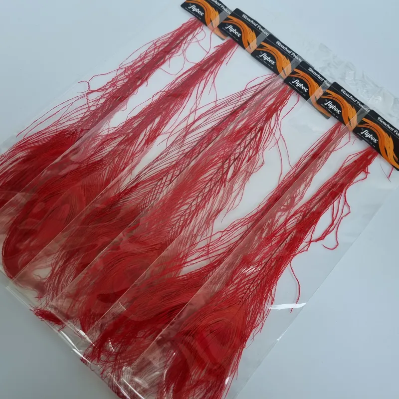 Flybox Bleached Peacock Eyes in Red 2 eyes per pack